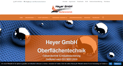 Desktop Screenshot of heyer-oberflaechentechnik.de